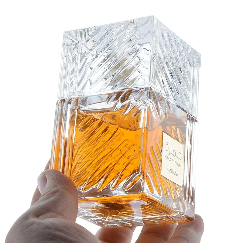 100Ml Original Khamrah Men Fragrance Attract opposite Sex Lasting Wood Fragrance High Quality Arabic Perfume Sex Luxurious Aura